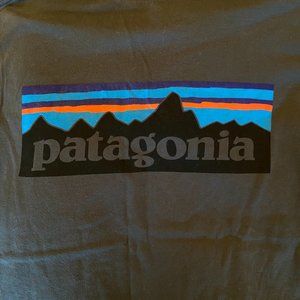 Patagonia Men's Long-Sleeved P-6 Logo Responsibili-Tee Dark Grey XS